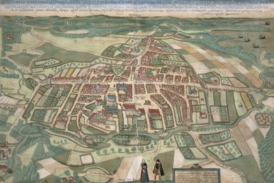 ब्रौन द्वारा रोम के मानचित्र, &39;विश्व&39; से (1541-1622) और फ्रांज Hogenbergh (1535-1590) 1597 द्वारा जोरिस हॉफनागल