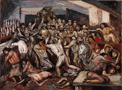 एक कैबरे में लड़ाई, 1944। द्वारा जोस क्लेमेंटे ओरोज्को