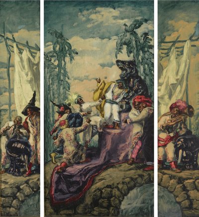 ग्रीष्मकालीन - अफ्रीका ट्रिप्टिक, 1917-1918 द्वारा जोस मारिया सर्ट