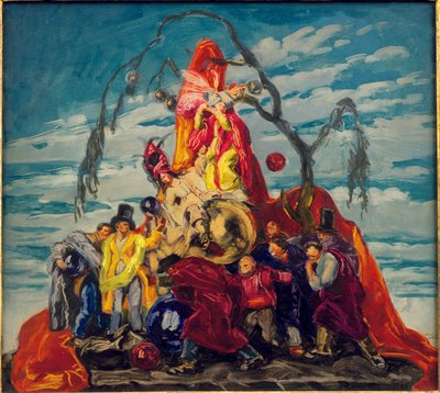 टेपेस्ट्री के लिए प्रारंभिक अध्ययन, c.1922-24 (कागज पर तेल नीचे बोर्ड पर रखा गया) द्वारा जोस मारिया सेर्ट वाई बदिया