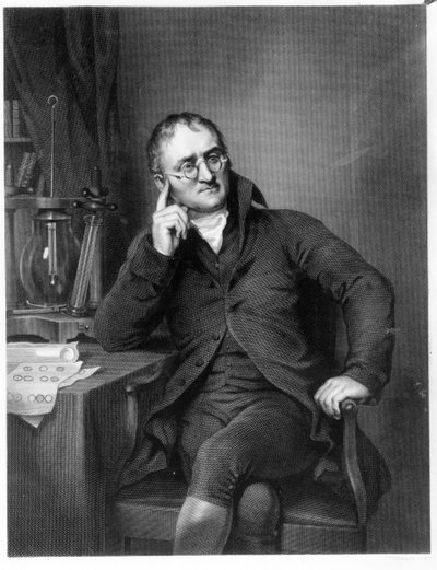 जॉन डाल्टन, विलियम हेनरी वर्थिंगटन द्वारा उत्कीर्ण, c.1814 द्वारा जोसेफ एलन