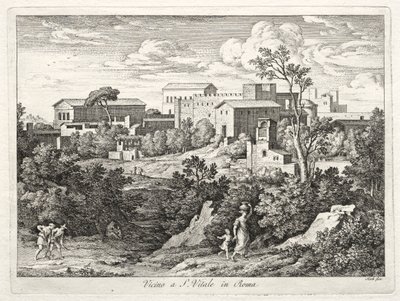 सैन विटले, रोम, सी का दृश्य। 1810। द्वारा जोसेफ एंटोन कोच