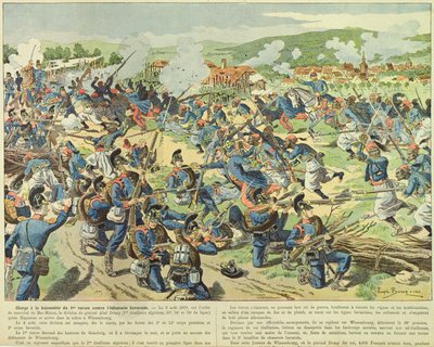 विसमबर्ग की लड़ाई, 3-4 अगस्त 1870 द्वारा जोसेफ चार्ल्स (बाद में) बेज़ोन