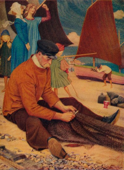 द बीच, 1910 द्वारा जोसेफ एडवर्ड साउथॉल