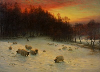 जब इवनिंग ग्लो के साथ वेस्ट होता है, तो ११ ९ १० (कैनवास पर तेल) द्वारा Joseph Farquharson