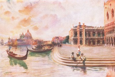 हचिन्सन और सोन द्वारा प्रकाशित हचिन्सन सुरम्य यूरोप का मोलो, वेनिस, c.1930 द्वारा जोसेफ फिनमोर