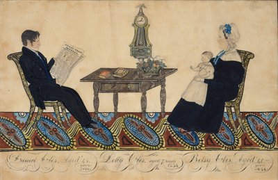 मिस्टर एंड मिसेज डेनियल ओटिस एंड चाइल्ड, 1834। द्वारा जोसेफ एच डेविस