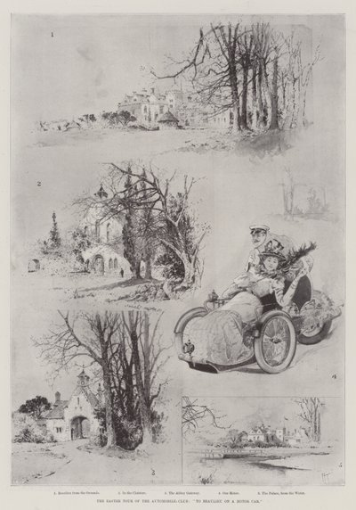 मोटर कार पर ऑटोमोबाइल क्लब, ब्यूलियू का ईस्टर टूर द्वारा Joseph Holland Tringham