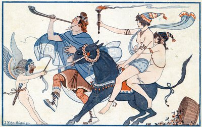 फ्रैकोस में शरारतें, पोम्पेई में कार्निवल - ला वी पेरिसियन से चित्रण, 1923 द्वारा जोसेफ कुह्न रेग्नियर