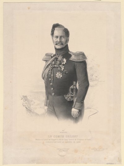 काउंट एलेक्सी फेडोरोविच ओर्लोव का पोर्ट्रेट 1787-1862 द्वारा जोसेफ लेमर्सिएर