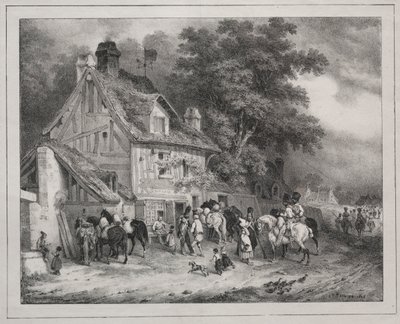 1829 का एल्बम: नॉरमैंडी का स्मारिका, 1828। द्वारा जोसेफ लुइस हिप्पोलीटे बेलांगे