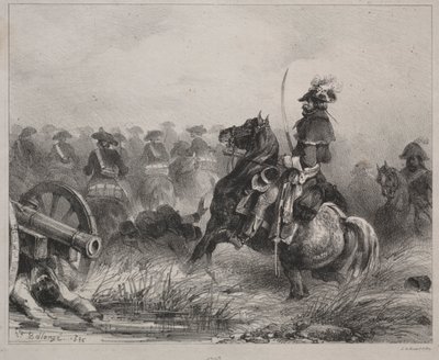 कैवलरी सीन, 1836। द्वारा जोसेफ लुइस हिप्पोलीटे बेलांगे