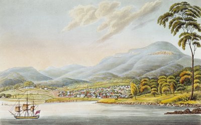होबार्ट टाउन, 1824 का दृश्य द्वारा जोसेफ लाइकेट