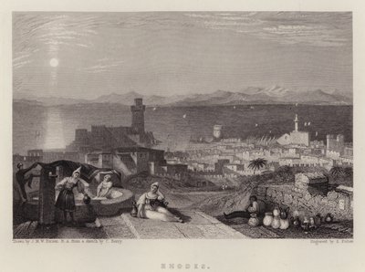 रोड्स (रंग लिथो) द्वारा जोसेफ मैलोर्ड विलियम (बाद में) टर्नर