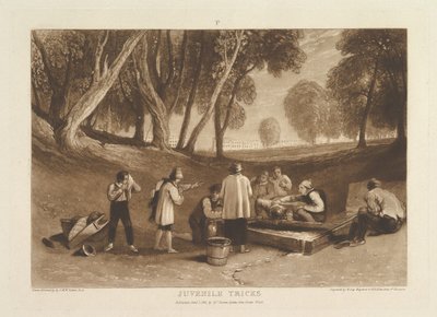 जुवेनाइल ट्रिक्स लिबर स्टडियोरम, भाग V, प्लेट 22, 1 जनवरी, 1811। द्वारा जोसेफ मैलॉर्ड विलियम टर्नर