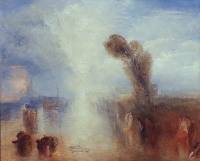 क्रिएशन फिशर-गर्ल्स ने चांदनी द्वारा स्नान किया, c.1840 (कैनवास पर तेल) द्वारा जोसेफ मैलॉर्ड विलियम टर्नर