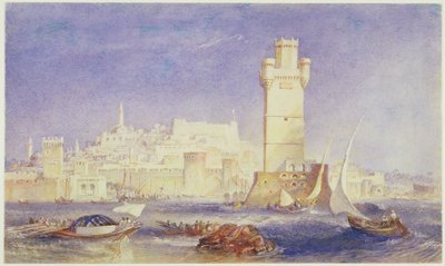 रोड्स, c.1823-24 (w - c और बॉडी कोड पेपर पर) द्वारा जोसेफ मैलॉर्ड विलियम टर्नर