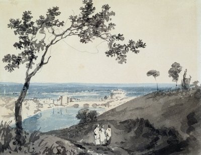 रोम, रिचर्ड विल्सन के बाद (1714-82) (कागज पर पेंसिल और पानी के रंग का) द्वारा जोसेफ मैलॉर्ड विलियम टर्नर