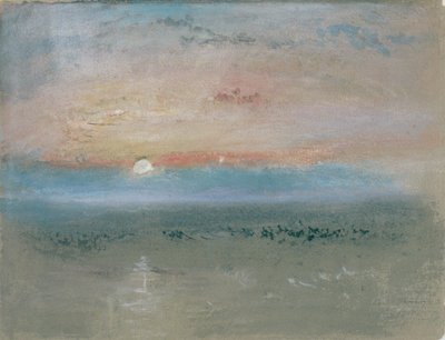 सूर्यास्त, c.1830 (ग्रे पेपर पर wc और gouache) द्वारा जोसेफ मैलॉर्ड विलियम टर्नर
