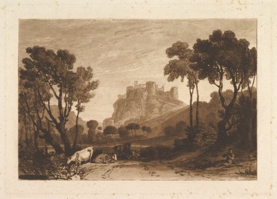 मीडोज लिबर स्टडियोरम के ऊपर महल, भाग II, प्लेट 8, 1808। द्वारा जोसेफ मैलॉर्ड विलियम टर्नर
