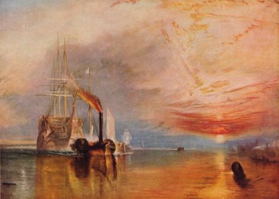 द फाइटिंग टेम्परेरा, 1839। द्वारा Joseph Mallord William Turner