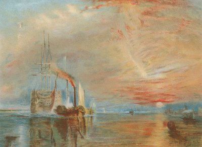 ओल्ड टेमियरे ने उसे अंतिम बर्थ (क्रोमोलिथो) के लिए दिया द्वारा Joseph Mallord William Turner