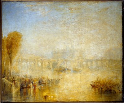1819 में पेरिस में पोंट नेफ का दृश्य जोसेफ विलियम टर्नर द्वारा पेंटिंग (1775-1851) द्वारा जोसेफ मैलॉर्ड विलियम टर्नर