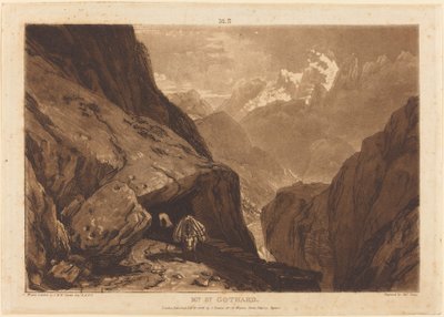 Mt. Saint Gothard द्वारा जोसेफ मलॉर्ड विलियम टर्नर और चार्ल्स टर्नर