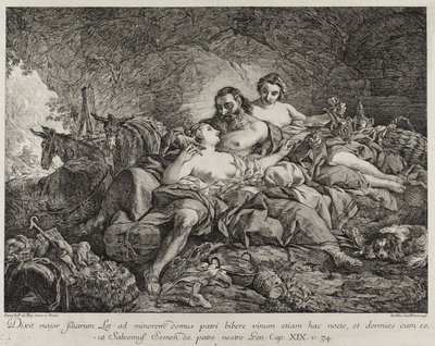 लॉट एंड हिज़ डॉटर, 1748 द्वारा जोसेफ मैरी वायन