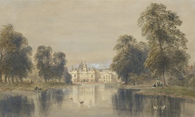 ब्रिज से घोड़ा गार्ड्स, सेंट जामेस पार्क, 1833 (कागज पर बॉडीकोल के साथ पेंसिल और डब्ल्यूसी) द्वारा जोसेफ मरे इनसे