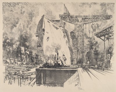 बिस्मार्क, हैम्बर्ग, 1914 का निर्माण। द्वारा जोसेफ पेनेल