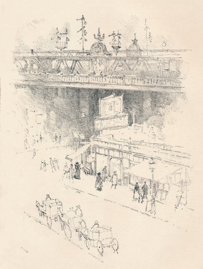 कॉर्नर ऑफ़ विलियर्स स्ट्रीट, चेरिंग क्रॉस, 1896 द्वारा जोसेफ पेनेल