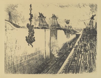 डिनर टाइम, गैटून लॉक, 1912 द्वारा जोसेफ पेनेल