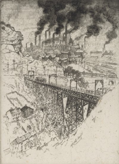 एडगर थॉमसन वर्क्स, बेसेमर, 1909। द्वारा जोसेफ पेनेल