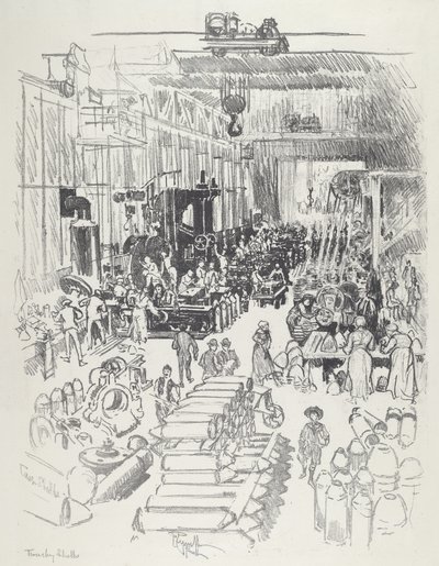 फिनिशिंग शैल, 1916। द्वारा जोसेफ पेनेल