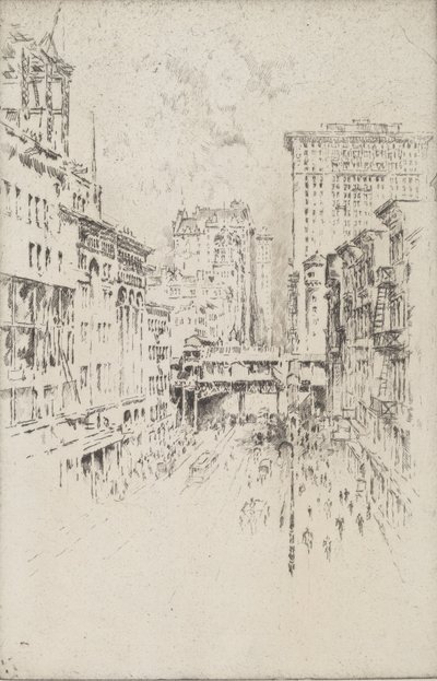 फोर्टी-सेकंड स्ट्रीट, 1904। द्वारा जोसेफ पेनेल