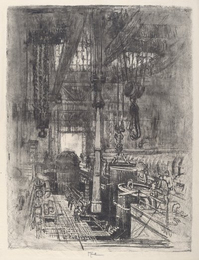 गन पिट, नंबर II, 1917। द्वारा जोसेफ पेनेल