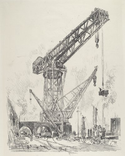 जर्मनी में निर्मित, द ग्रेट क्रेन, 1916। द्वारा जोसेफ पेनेल