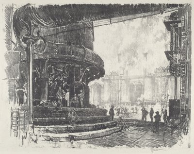पिग-आयरन बनाना, 1916। द्वारा जोसेफ पेनेल