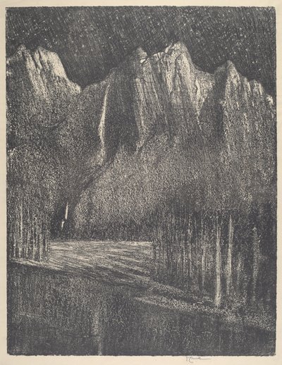 योसेमाइट में रात, 1912। द्वारा जोसेफ पेनेल