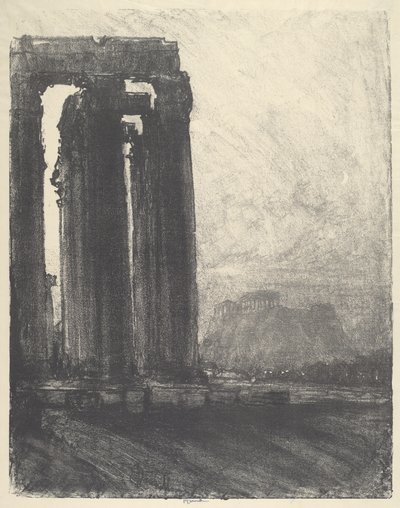 बृहस्पति का मंदिर, शाम, 1913। द्वारा जोसेफ पेनेल