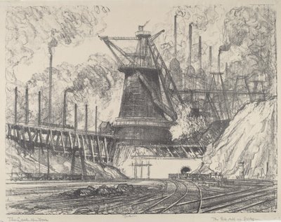 द बिग मिल, गैरी, इंडियाना, 1914। द्वारा जोसेफ पेनेल