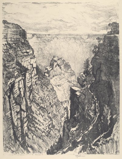 द ब्राइट एंजेल ट्रेल, 1912। द्वारा जोसेफ पेनेल