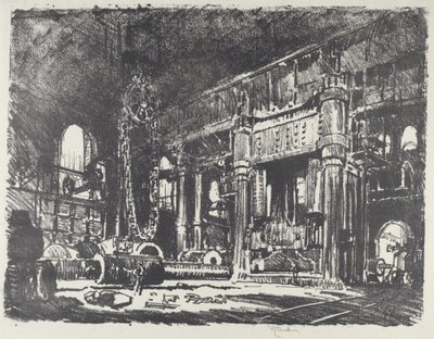 द गन फोर्ज, 1916। द्वारा जोसेफ पेनेल
