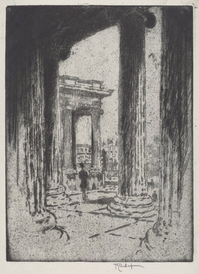 पोर्टिको, ब्रिटिश संग्रहालय द्वारा Joseph Pennell
