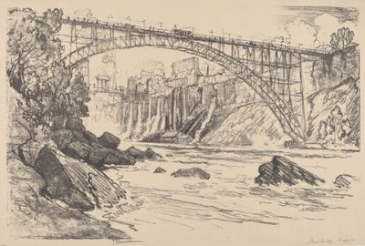 स्टील ब्रिज, 1910। द्वारा जोसेफ पेनेल