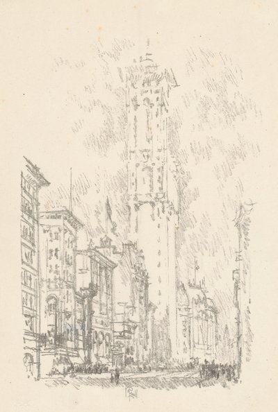 द टाइम्स बिल्डिंग, 1904। द्वारा जोसेफ पेनेल