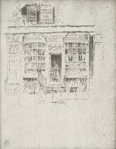 तंबाकू की दुकान, 1903। द्वारा जोसेफ पेनेल