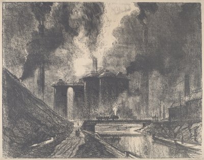 काम महल, वॉल्वरहैम्प्टन, 1912। द्वारा जोसेफ पेनेल