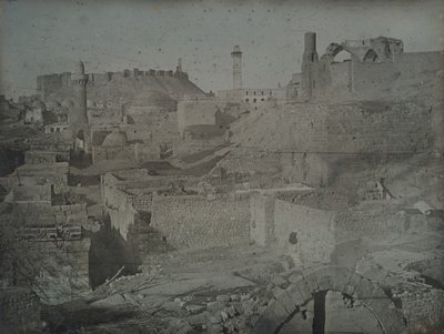 अलेप्पो, एंटिओक गेट, 1844 से देखा गया। द्वारा जोसेफ फिलिबर्ट जिरॉल्ट डी प्रांगेय